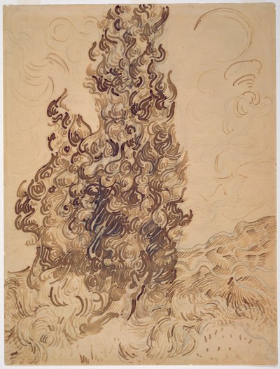 Cypresses, 1889 by Vincent van Gogh